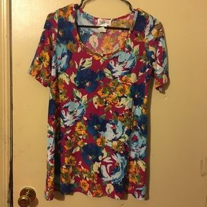 The Zig Zag Stripe Women’s Floral Tunic